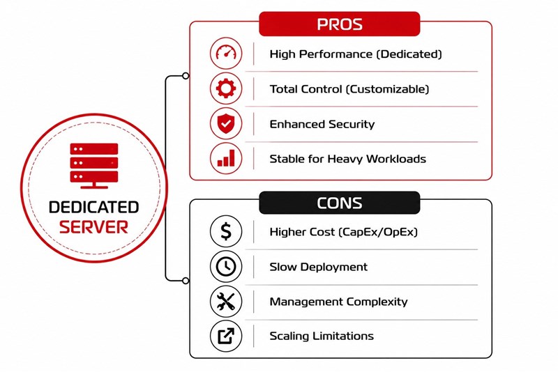 Pros and cons of renting a physical server for startups