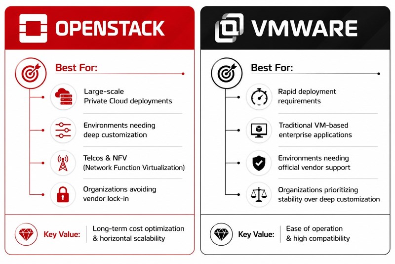 Comparison of OpenStack vs VMware