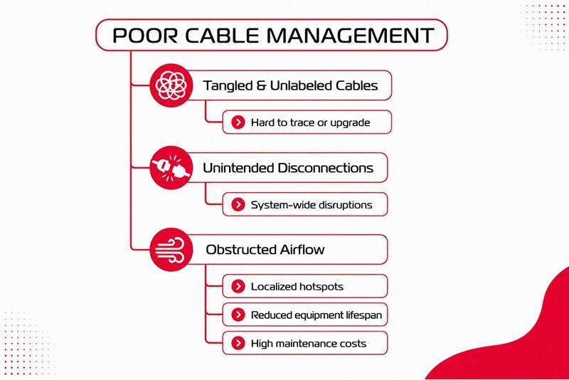 Cable management methods in a Data Center