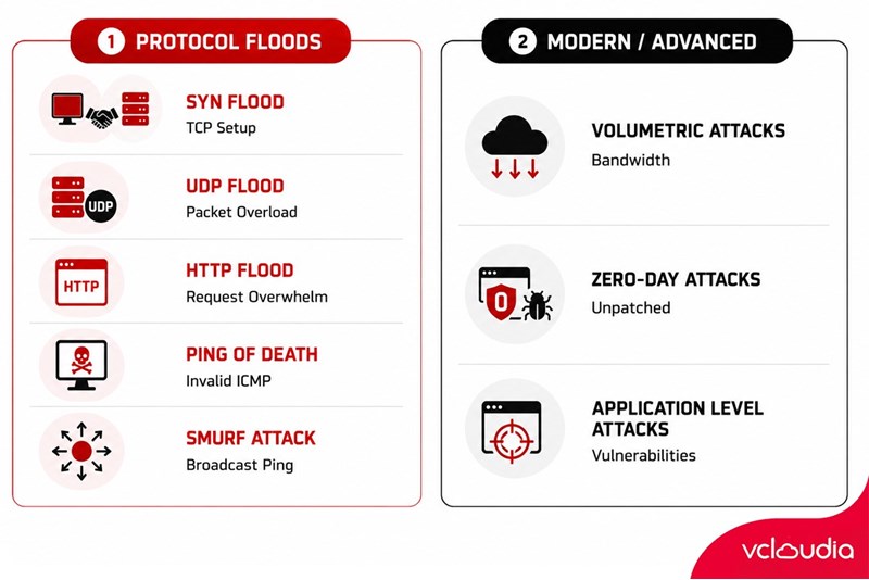 Common Types of DDoS Attacks Today