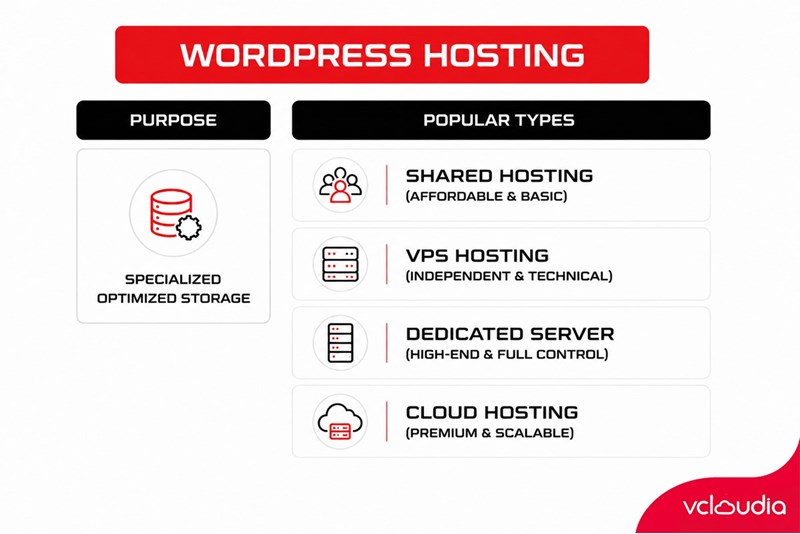 Popular Types of WordPress Hosting